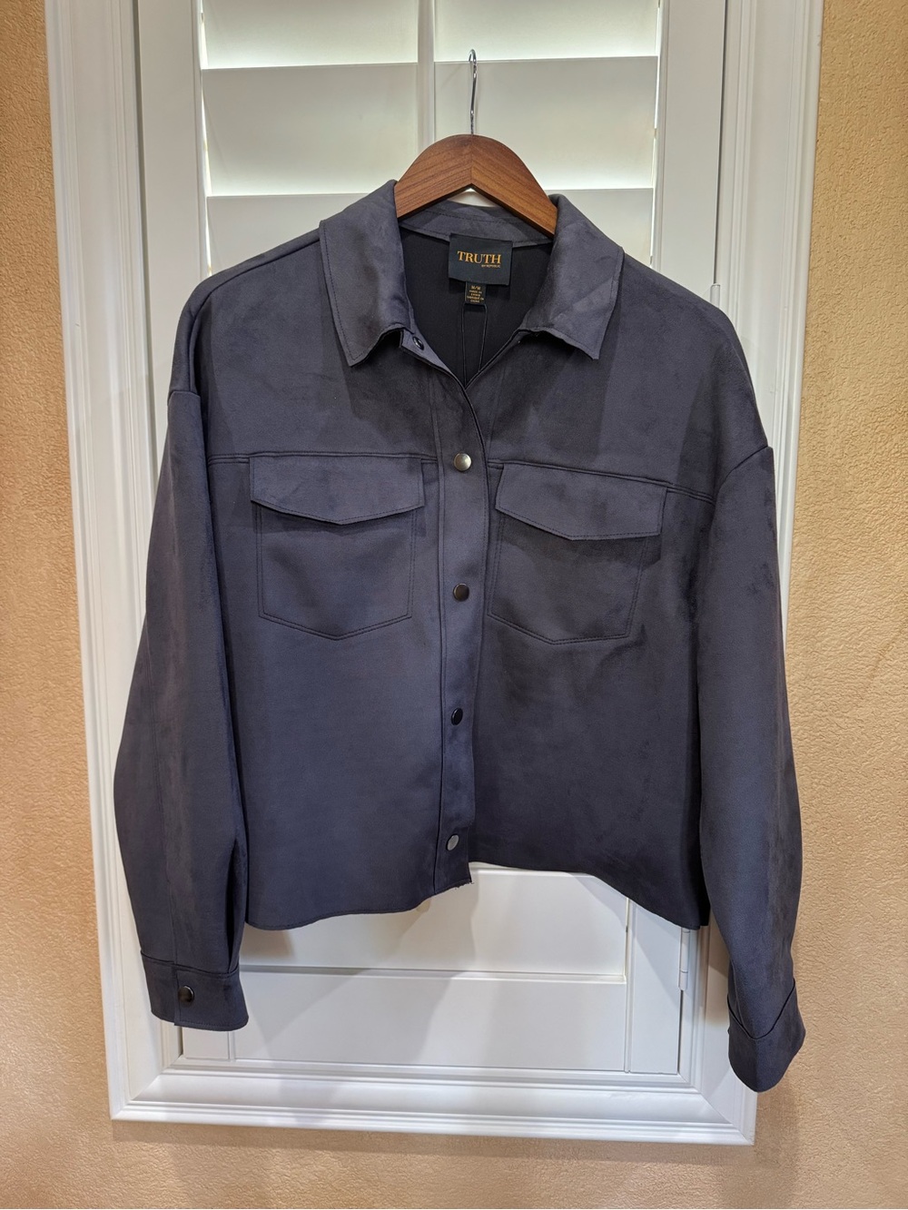 TRUTH Slate Gray Utility Shirt Jacket